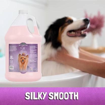 Silk Creme Rinse Dog Conditioner – Dog Bathing Supplies, Puppy Shampoo, Cat & Dog Grooming Supplies for Sensitive Skin, Cruelty-Free, Made in USA, Tearless Dog Products – 32 Fl Oz 1-Pack
